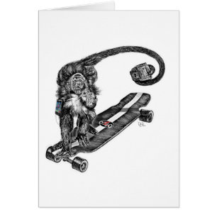 Cartão Simian Selfie Art