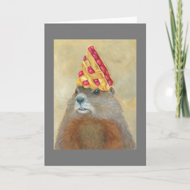 Cartão Simon, a cara da torta (Frente)