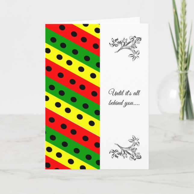 Cartão simpatia afro-americana (Frente)