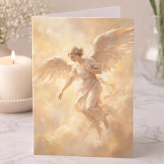 Cartão Simpatia Angelical Condolências Pensando Em Você