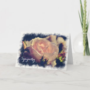 Cartão Simpatia Aquarela Belo Rosa Peach