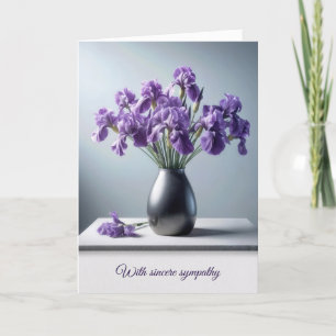 Cartão Simpatia Buquê Roxo Iris