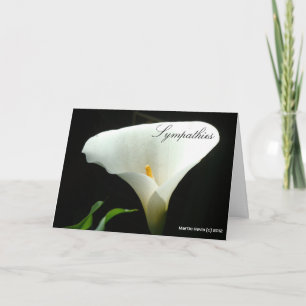 Cartão Simpatia - Calla Lily Card