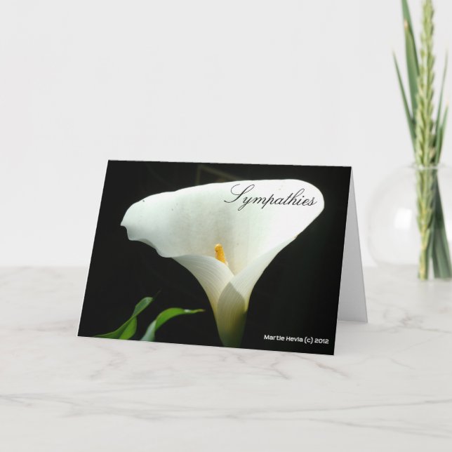 Cartão Simpatia - Calla Lily Card (Frente)