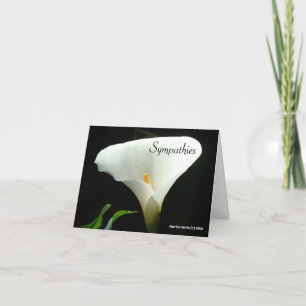Cartão Simpatia - Calla Lily Card