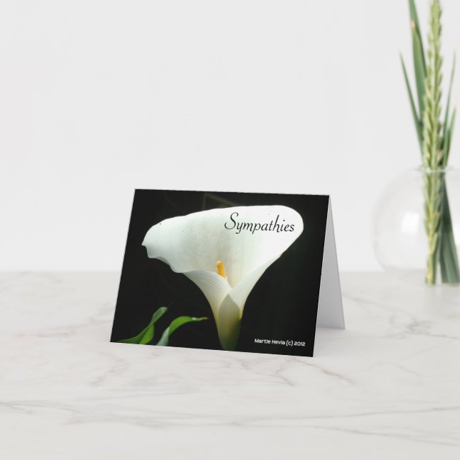 Cartão Simpatia - Calla Lily Card (Frente)