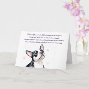 Cartão Simpatia Canina Boston Terrier com Memorial