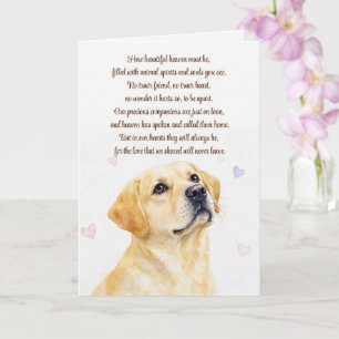 Cartão Simpatia Canina Labrador Retriever Amarelo