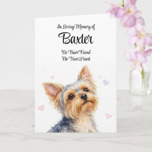 Cartão Simpatia Canina Nome Personalizado Raça Yorkie