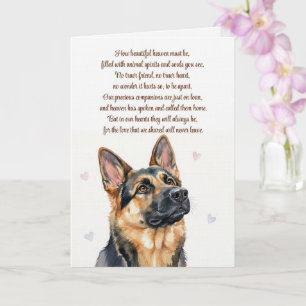 Cartão Simpatia Canina Pastor Alemão Espiritual