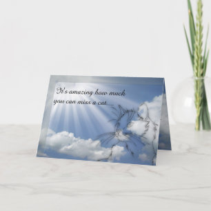 Cartão Simpatia Cat - Desculpe pela sua perda