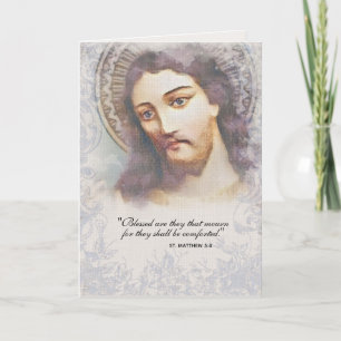 Cartão Simpatia Católica Condolências Jesus