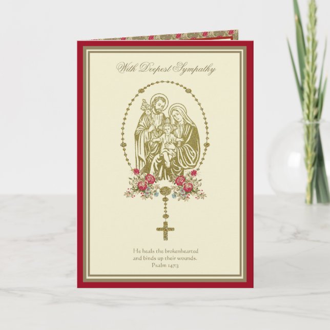 Cartão Simpatia católica Oração das Escrituras da Sagrada (Frente)