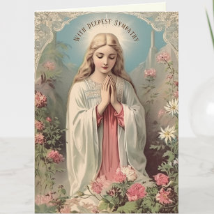 Cartão Simpatia Católica Virgem Maria Escritura