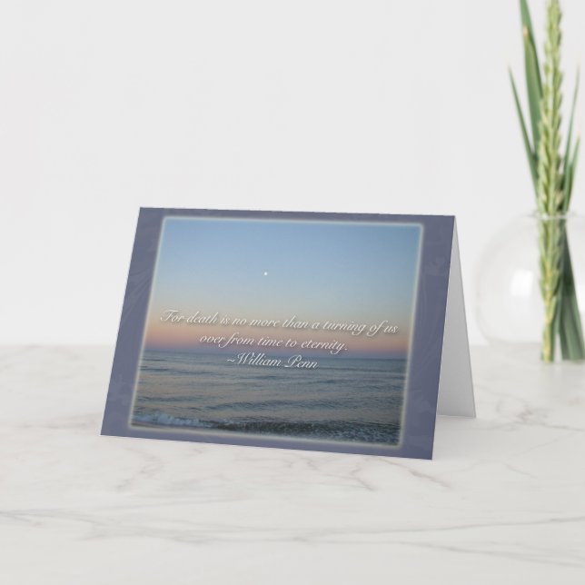 Cartão Simpatia Citação Sunset William Penn (Frente)