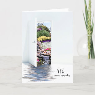 Cartão Simpatia da porta de jardim aberta