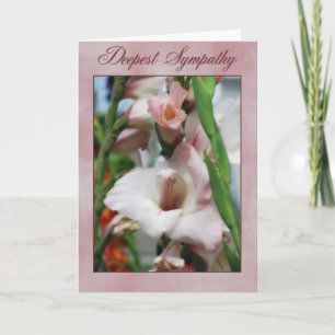 Cartão Simpatia de Gladiolas
