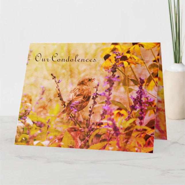 Cartão Simpatia de Pássaros Pequenos (Frente)