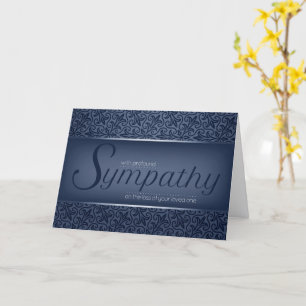 Cartão Simpatia Estilo Elegante Azul Meia-Noite