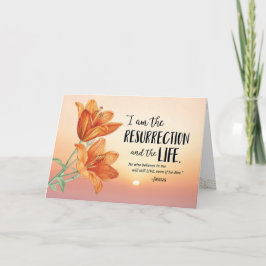 Cartão Simpatia, eu sou a ressurreição e a vida