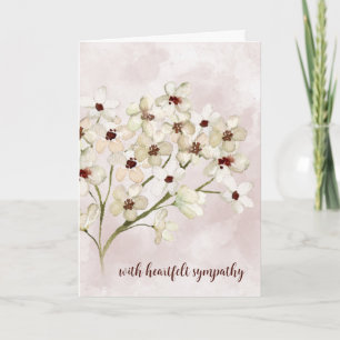 Cartão Simpatia Floral de Blush Rosa