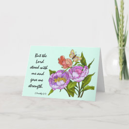 Cartão Simpatia Floral, Escritura Versa sobre a força de