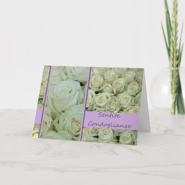Cartão simpatia italiana Sentite Condoglianze (Frente)