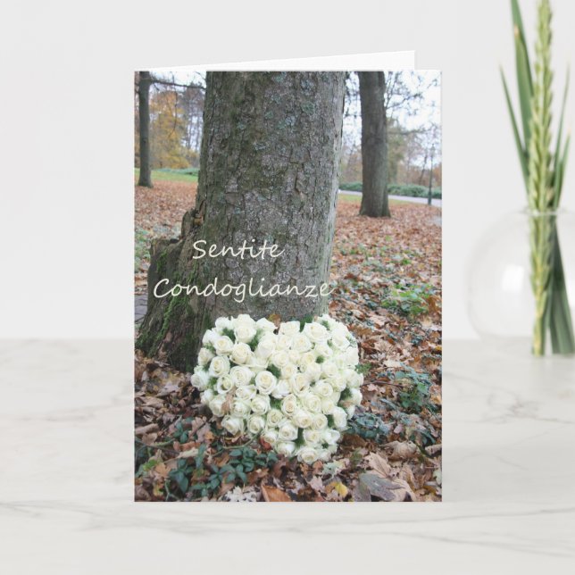 Cartão simpatia italiana Sentite Condoglianze (Frente)