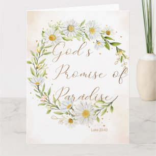 Cartão Simpatia JW Funeral Luke 23:43