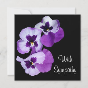 Cartão Simpatia lilática da arte da flor pansy pansy eleg