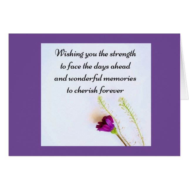 CARTÃO SIMPATIA NA PERDA DE UM AMADO (Frente Horizontal)