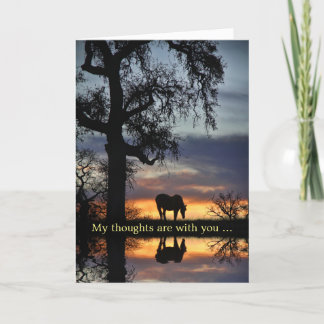 Cartão Simpatia Natureza com Cavalo e Água