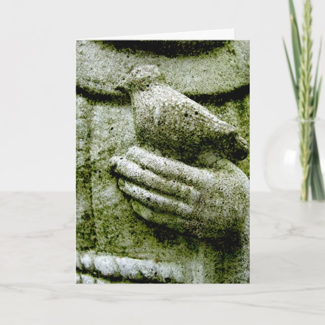 Cartão Simpatia no pássaro gaélico irlandês à mão (Frente)