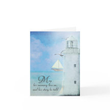 Simpatia Obrigado Farol Aquarela Branca