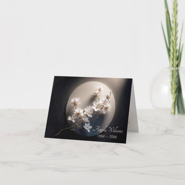 Cartão Simpatia Obrigado Flor Dogwood (Frente)