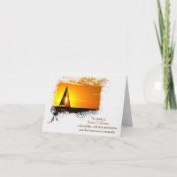 Simpatia Obrigado Sunset Sailboat