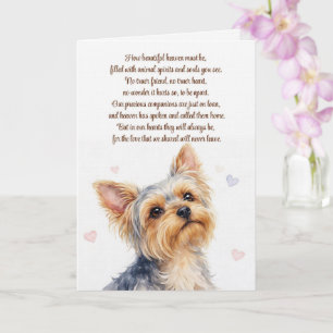 Cartão Simpatia para Yorkie ou Yorkshire Terrier