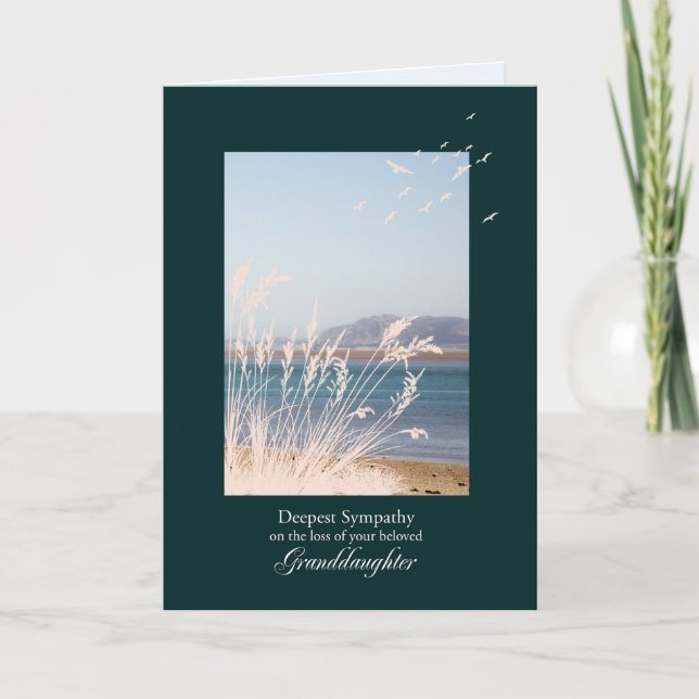 Cartão Simpatia pela perda da neta (Frente)