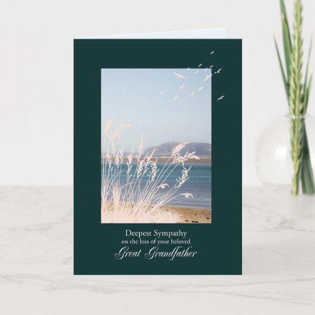 Cartão Simpatia pela perda do avô Excelente (Frente)