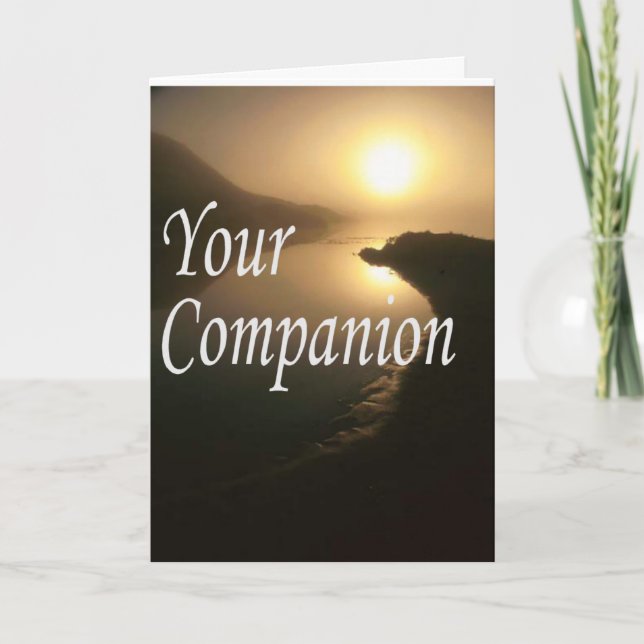 Cartão Simpatia pela perda do seu cão (Frente)