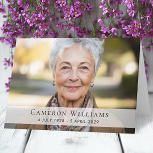 Cartão Simpatia personalizada com fotos, obrigado de luto