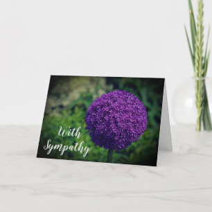 Cartão Simpatia Personalizada da Flor do Allium Puro Perf