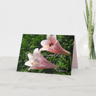 Cartão Simpatia - Pk Trumpet Lily - personalize qualquer