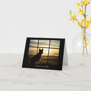 Cartão Simpatia por Cachorro Memorial Sunset e Condolênci