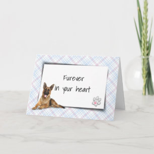 Cartão Simpatia por perda de german shepherd na Xadrez