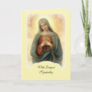 Cartão Simpatia Religiosa Mãe Dolorosa Maria Católica