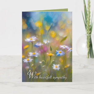 Cartão Simpatia Whimsical Wildflower