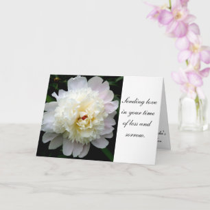 Cartão Simpatia White Peony Card