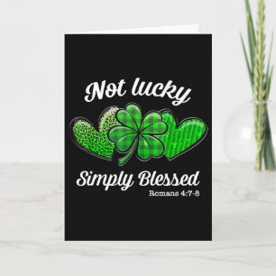 Cartão Simpl Christian St Patricks Day Shamrock Não Sortu