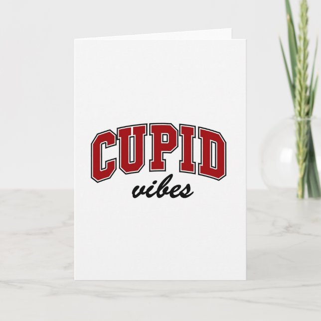 Cartão Simple Cupid Vibes Greeting Card (Frente)